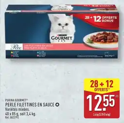 ALDI PURINA GOURMET PERLE FILETTINES EN SAUCE offre
