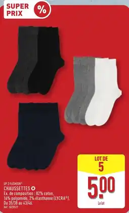 ALDI UP 2 FASHION CHAUSSETTES offre