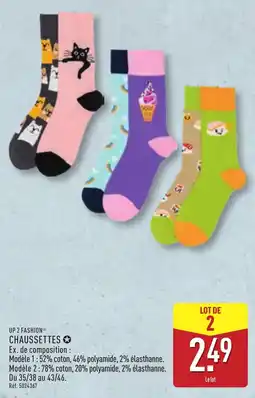 ALDI UP 2 FASHION CHAUSSETTES offre