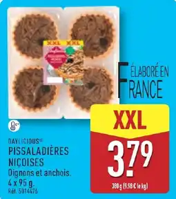ALDI DAYLICIOUS PISSALADIÈRES NIÇOISES offre