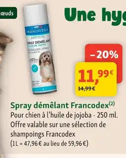 Maxi Zoo Francodex Spray démêlant offre