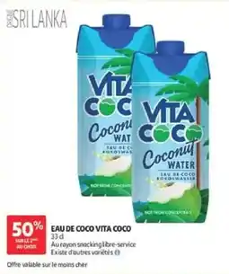 Auchan Vita Coco eau de coco offre