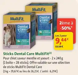 Maxi Zoo MultiFit Sticks Dental Care offre