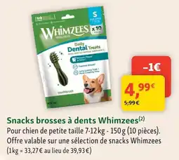 Maxi Zoo Whimzees Snacks brosses à dents offre