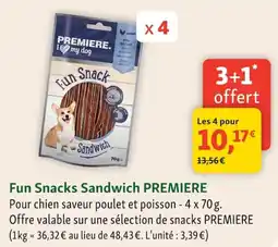 Maxi Zoo PREMIERE Fun Snacks Sandwich offre