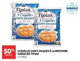 Auchan Tipiak Coquilles saint-jacques à la bretonne surgelées offre