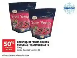 Auchan Cocktail de fruits rouges surgeles fresh cueillette offre