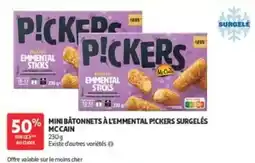 Auchan McCain Mini Bâtonnets à l'Emmental Pickers offre