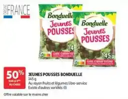 Auchan Bonduelle Jeunes pousses offre