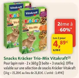 Maxi Zoo Vitakraft Kräcker Trio-Mix offre