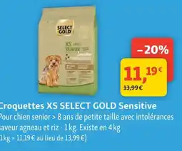 Maxi Zoo SELECT GOLD Croquettes XS Sensitive offre