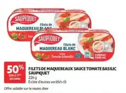 Auchan SAUPIQUET FILETS DE MAQUEREAUX offre
