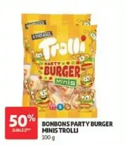 Auchan Trolli BONBONS PARTY BURGER MINIS offre