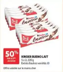 Auchan Kinder Bueno Lait offre