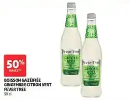 Auchan Fever Tree Boisson gazéifiée gingembrecitron vert offre