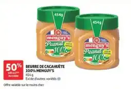 Auchan menguy's Beurre de cacahuète offre