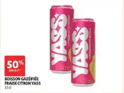 Auchan Yass boisson gazéifiée fraise citron offre