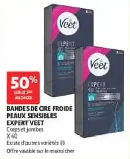 Auchan Veet Bandes de cire froide offre