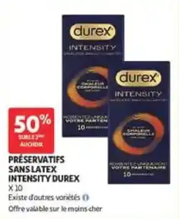 Auchan Durex Préservatifs sans latex offre