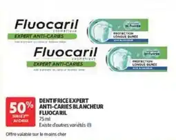 Auchan Fluocaril dentifrice expert anti-caries blancheur offre