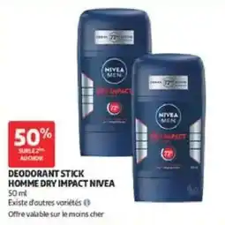 Auchan NIVEA MEN DEODORANT STICK offre