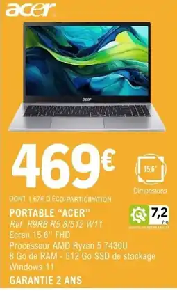 E.Leclerc Espace Culturel Acer Portable offre