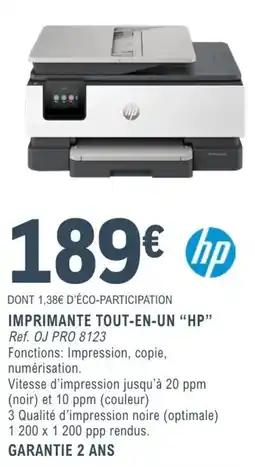 E.Leclerc Espace Culturel HP IMPRIMANTE TOUT-EN-UN offre