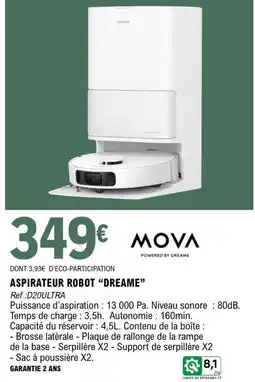 E.Leclerc MOVA ASPIRATEUR ROBOT offre