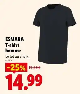 Lidl ESMARA T-shirt homme offre