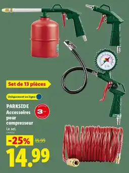 Lidl PARKSIDE Accessoires pour compresseur offre