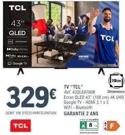 E.Leclerc Espace Culturel TCL TV offre