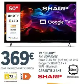 E.Leclerc Espace Culturel SHARP TV offre
