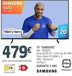 E.Leclerc Espace Culturel SAMSUNG TV QLED 55" offre