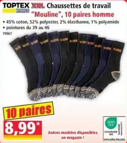 Norma TOPTEX Chaussettes de travail offre