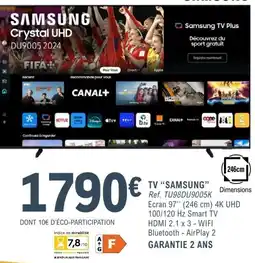 E.Leclerc Espace Culturel SAMSUNG TV Crystal UHD offre