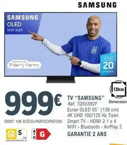 E.Leclerc Espace Culturel SAMSUNG TV offre