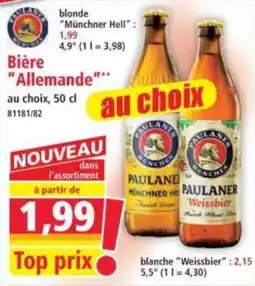 Norma PAULANER Bière "Allemande"... offre
