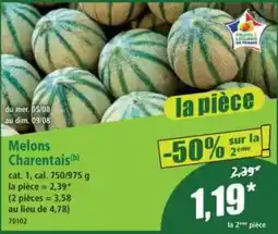 Norma Melons Charentais offre