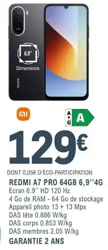 E.Leclerc Espace Culturel REDMI A7 PRO offre
