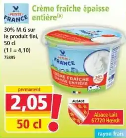 Norma Petite France Crème fraîche épaisse entière offre