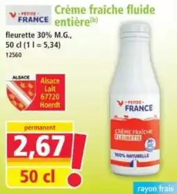 Norma Petite France Crème fraîche fluide entière offre