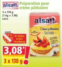 Norma alsa Crème pâtissière offre