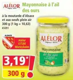 Norma Alélor Mayonnaise à l'ail des ours offre