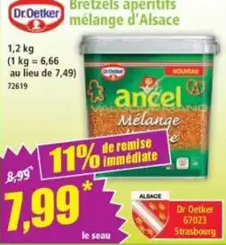 Norma Dr Oetker Bretzels aperitifs mélange d'Alsace offre
