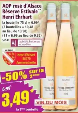Norma Henri Ehrhart AOP rosé d'Alsace Réserve Estivale offre