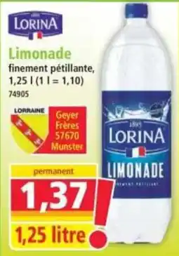 Norma LORINA Limonade offre