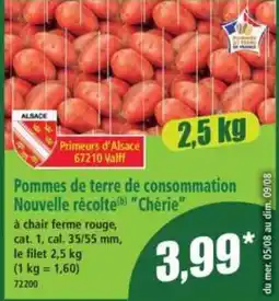 Norma Primeurs d'Alsace Pommes de terre offre