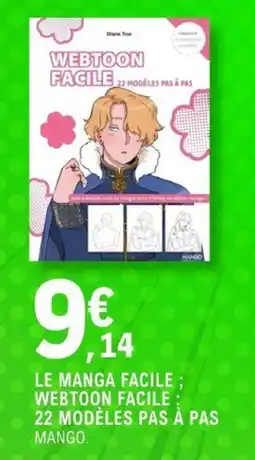 E.Leclerc Espace Culturel MANGO WEBTOON FACILE offre