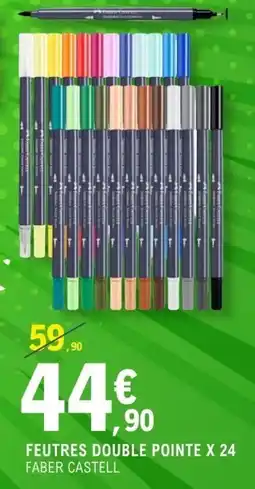 E.Leclerc Espace Culturel FABER CASTELL Feutres double pointe offre