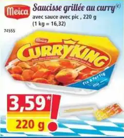 Norma Meica Saucisse grillée au curry offre